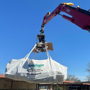 Grande saco de lixo saco jumbo para embalar resíduos de construção